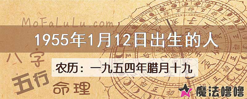 1955年1月12日出生的八字怎么样？