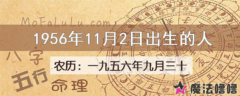 1956年11月2日出生的人
