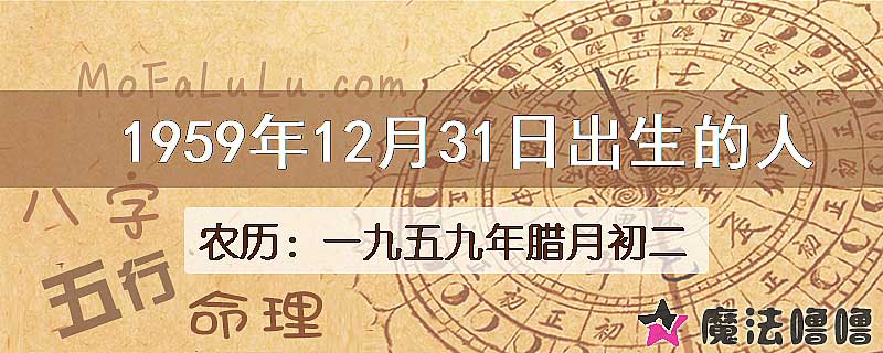 1959年12月31日出生的人