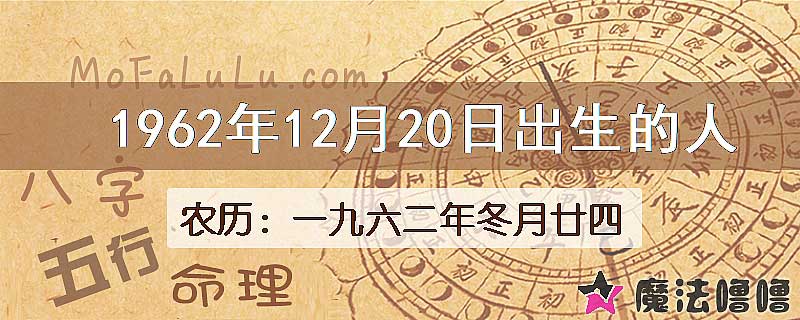 1962年12月20日出生的人