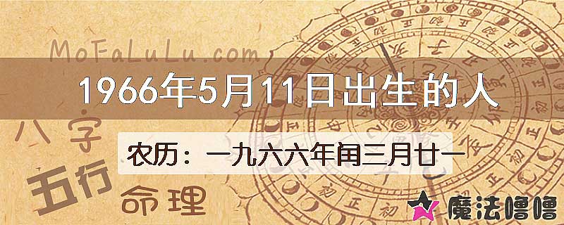 1966年5月11日出生的人