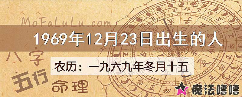 1969年12月23日出生的人