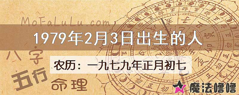 1979年2月3日出生的八字怎么样？