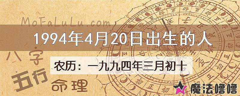 1994年4月20日出生的人