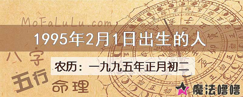 1995年2月1日出生的人