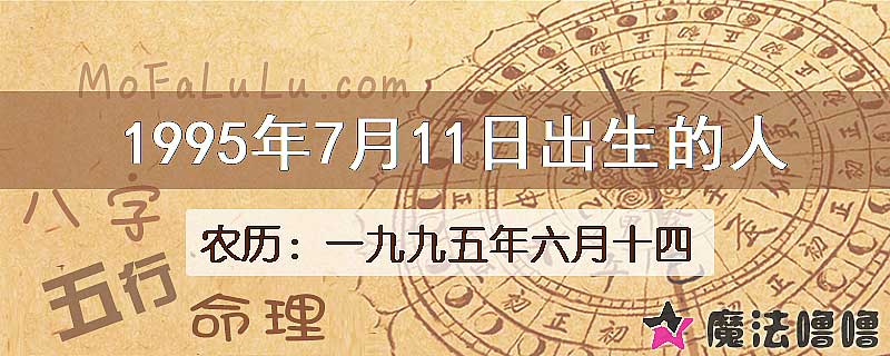 1995年7月11日出生的八字怎么样？