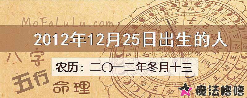 2012年12月25日出生的人