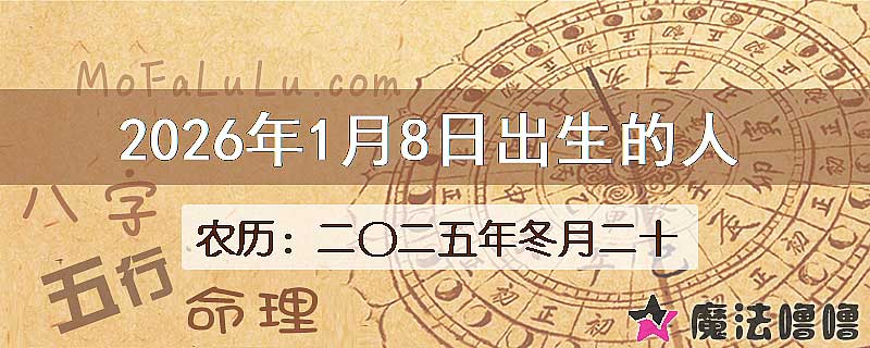 2026年1月8日出生的人