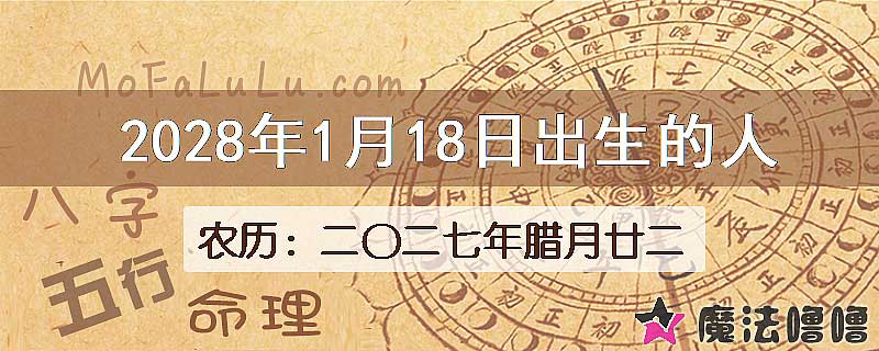 2028年1月18日出生的人