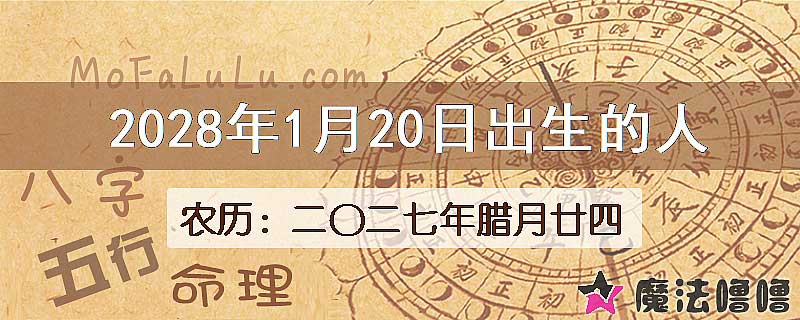 2028年1月20日出生的人