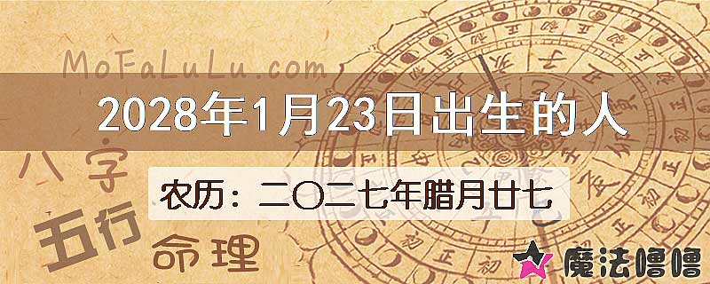 2028年1月23日出生的人
