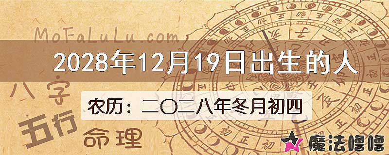 2028年12月19日出生的人