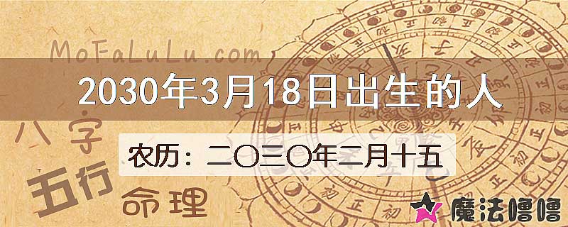 2030年3月18日出生的人
