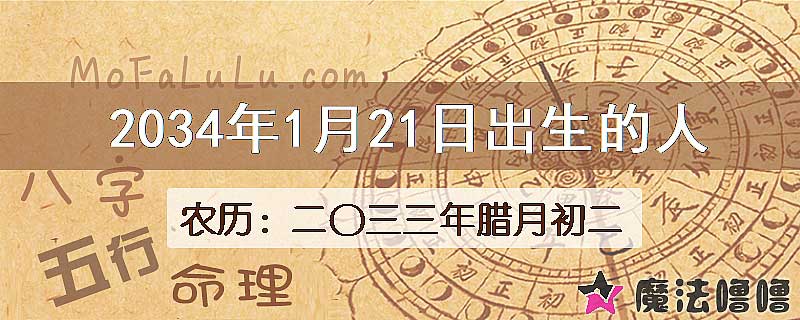 2034年1月21日出生的人