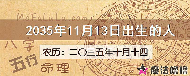 2035年11月13日出生的人