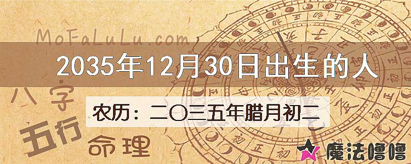 2035年12月30日出生的人