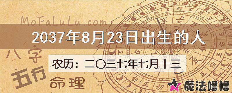 2037年8月23日出生的人