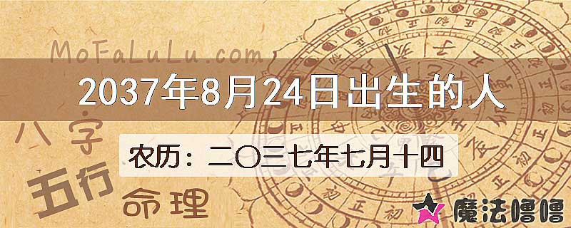 2037年8月24日出生的人