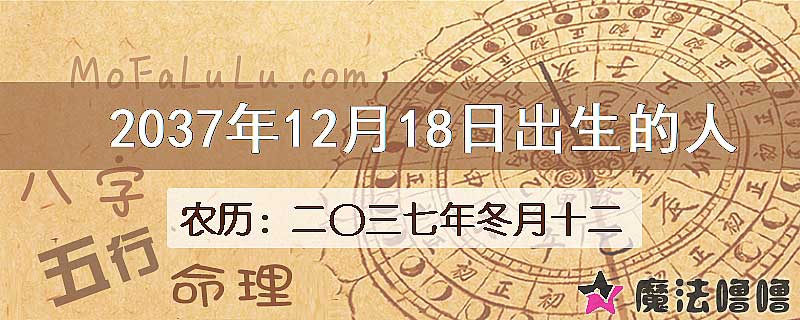 2037年12月18日出生的人