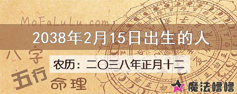 2038年2月15日出生的人
