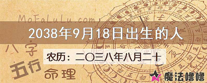2038年9月18日出生的人