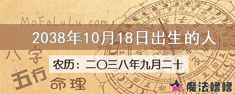 2038年10月18日出生的人