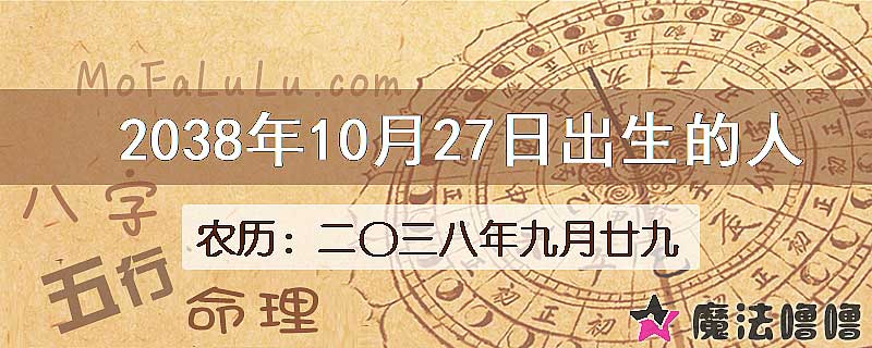 2038年10月27日出生的人