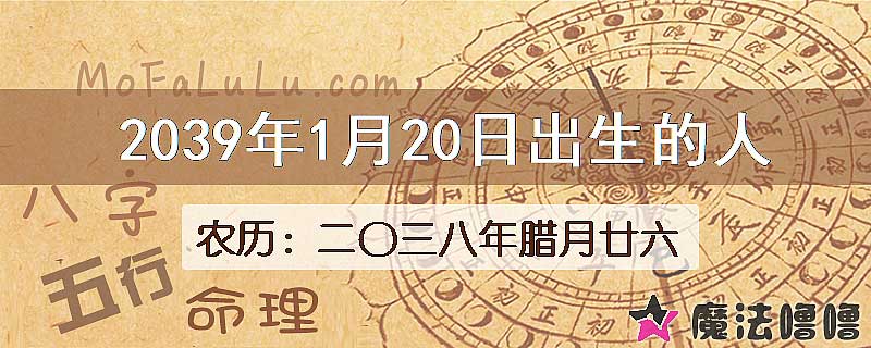 2039年1月20日出生的人