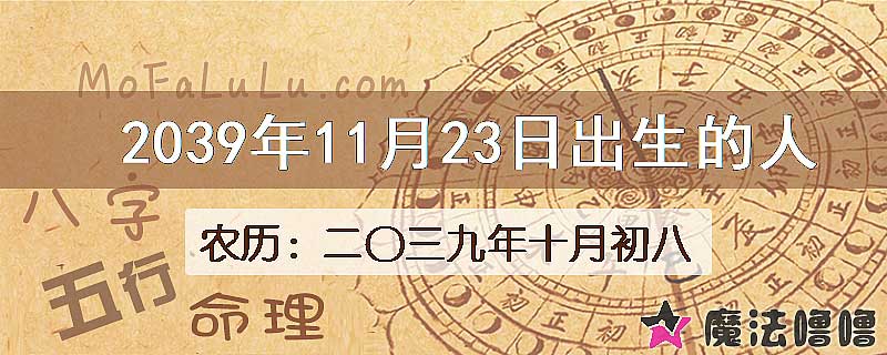 2039年11月23日出生的人