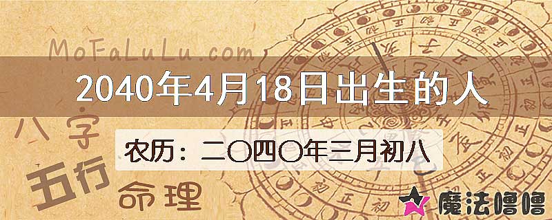 2040年4月18日出生的人