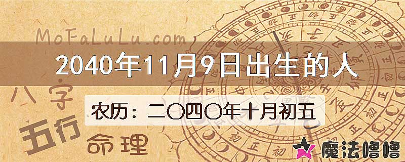2040年11月9日出生的人