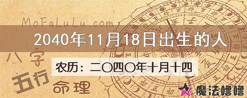 2040年11月18日出生的人