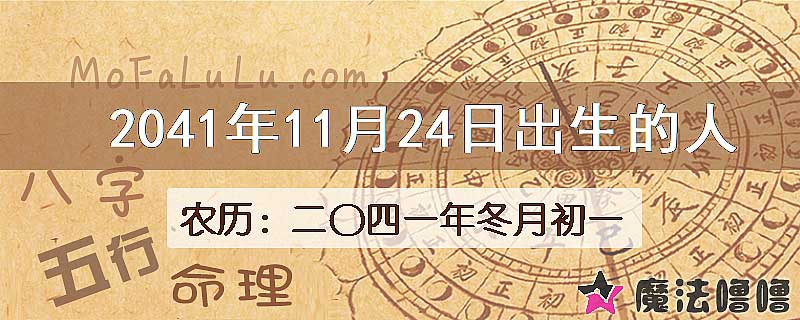 2041年11月24日出生的人