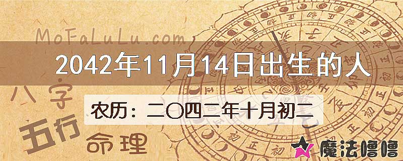 2042年11月14日出生的人