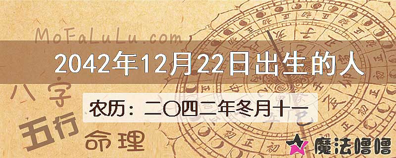 2042年12月22日出生的人