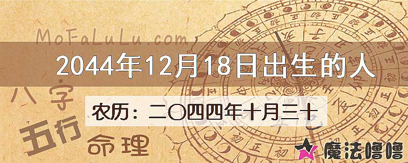 2044年12月18日出生的人