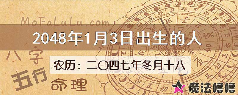 2048年1月3日出生的人