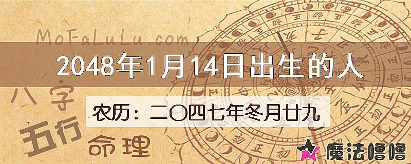 2048年1月14日出生的人