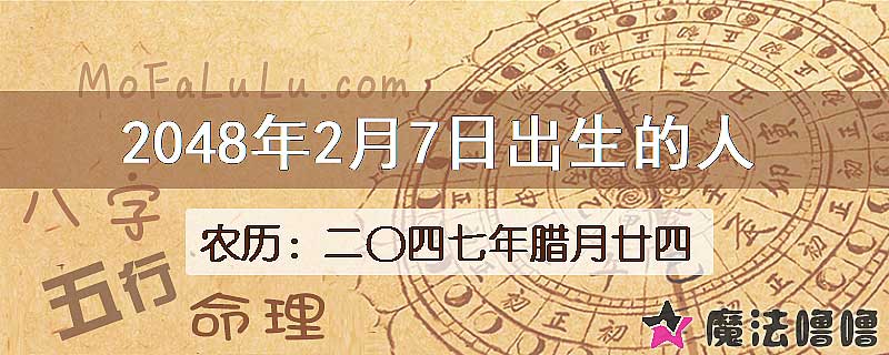 2048年2月7日出生的人