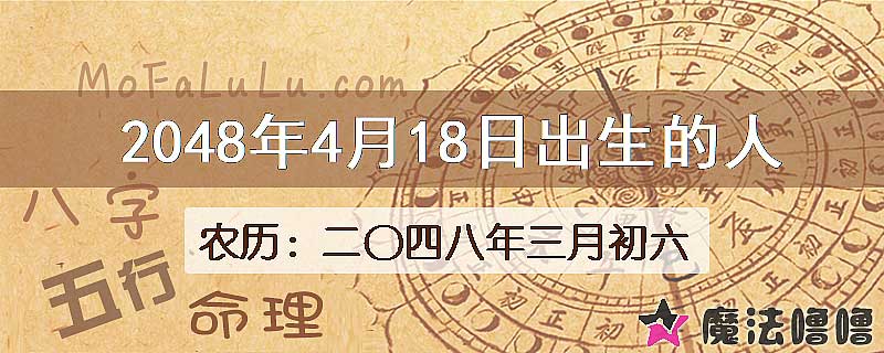 2048年4月18日出生的人