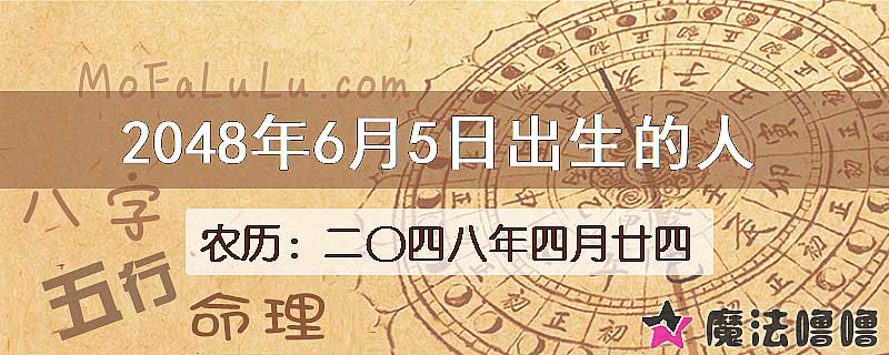 2048年6月5日出生的人