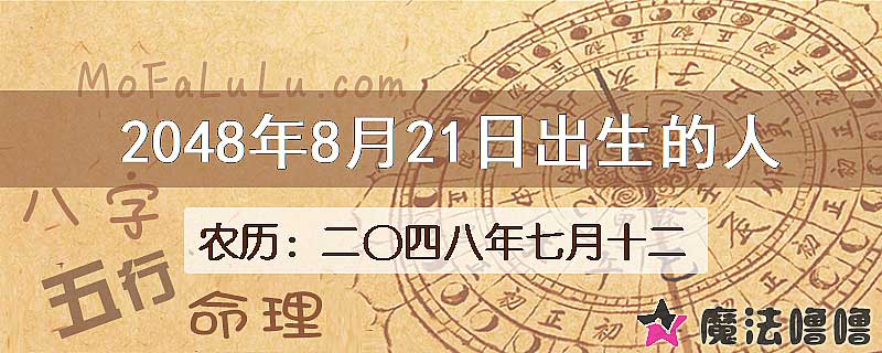 2048年8月21日出生的人