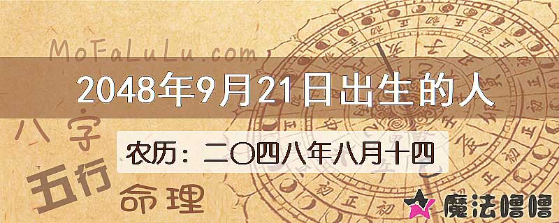 2048年9月21日出生的人