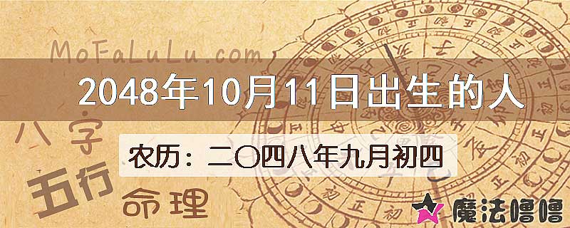 2048年10月11日出生的人