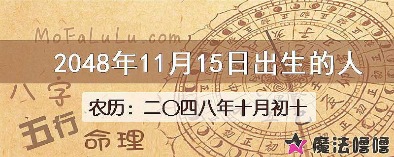 2048年11月15日出生的人