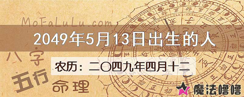 2049年5月13日出生的人