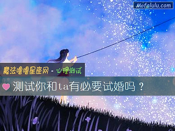 测试你和ta有必要试婚吗？