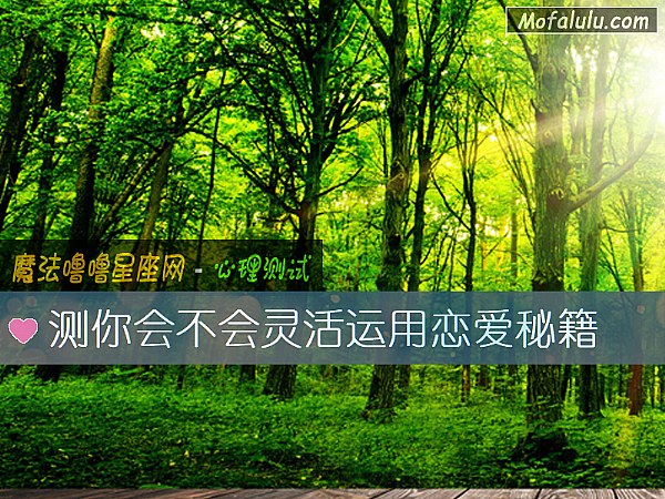 测你会不会灵活运用恋爱秘籍