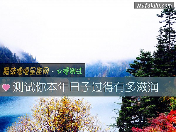 测试你本年日子过得有多滋润